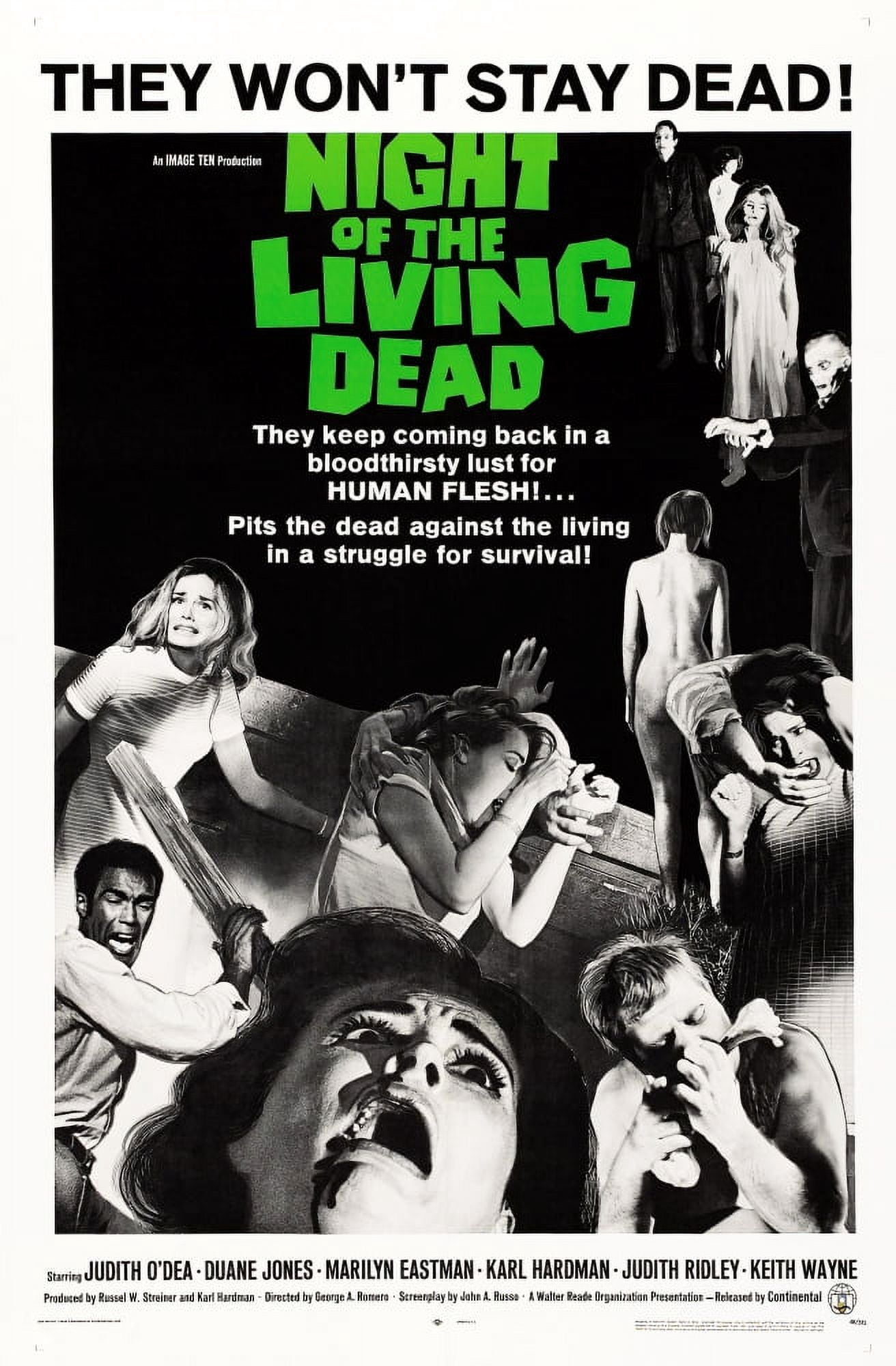Night Of The Living Dead U Canvas Art - (11 x 17)
