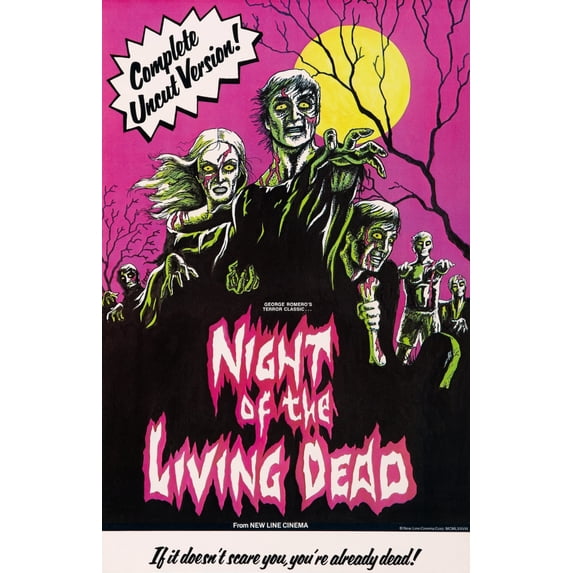 Night Of The Living Dead Us Poster Art 1968. Movie Poster Masterprint (24 x 36)