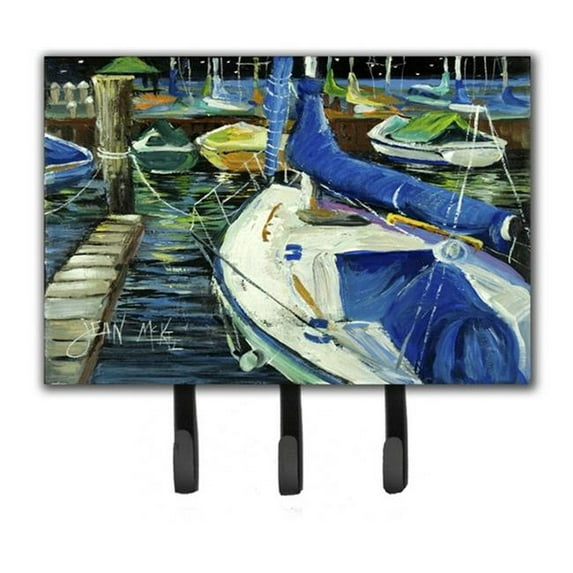 Night On The Docks Sailboat Leash & Key Holder