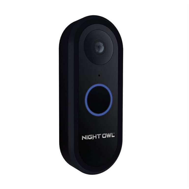 Night Owl 1080p HD Smart Video Doorbell with Angled & Flat Mounting Plates  