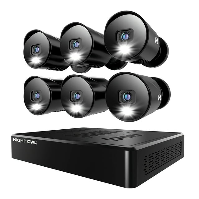 Night Owl 12 Channel Digital Video Recorder with 6 Wired 1080p HD ...