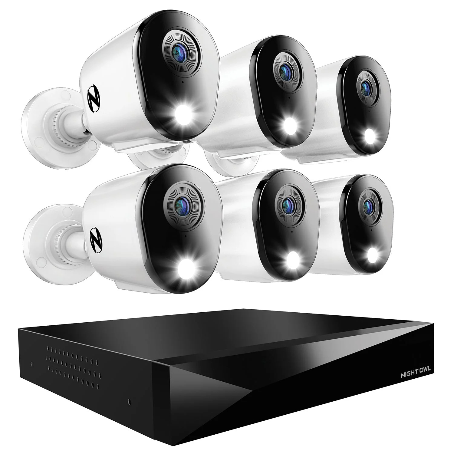 Night Owl Wired 4 Channel DVR with PreInstalled 1TB Hard Drive and (4
