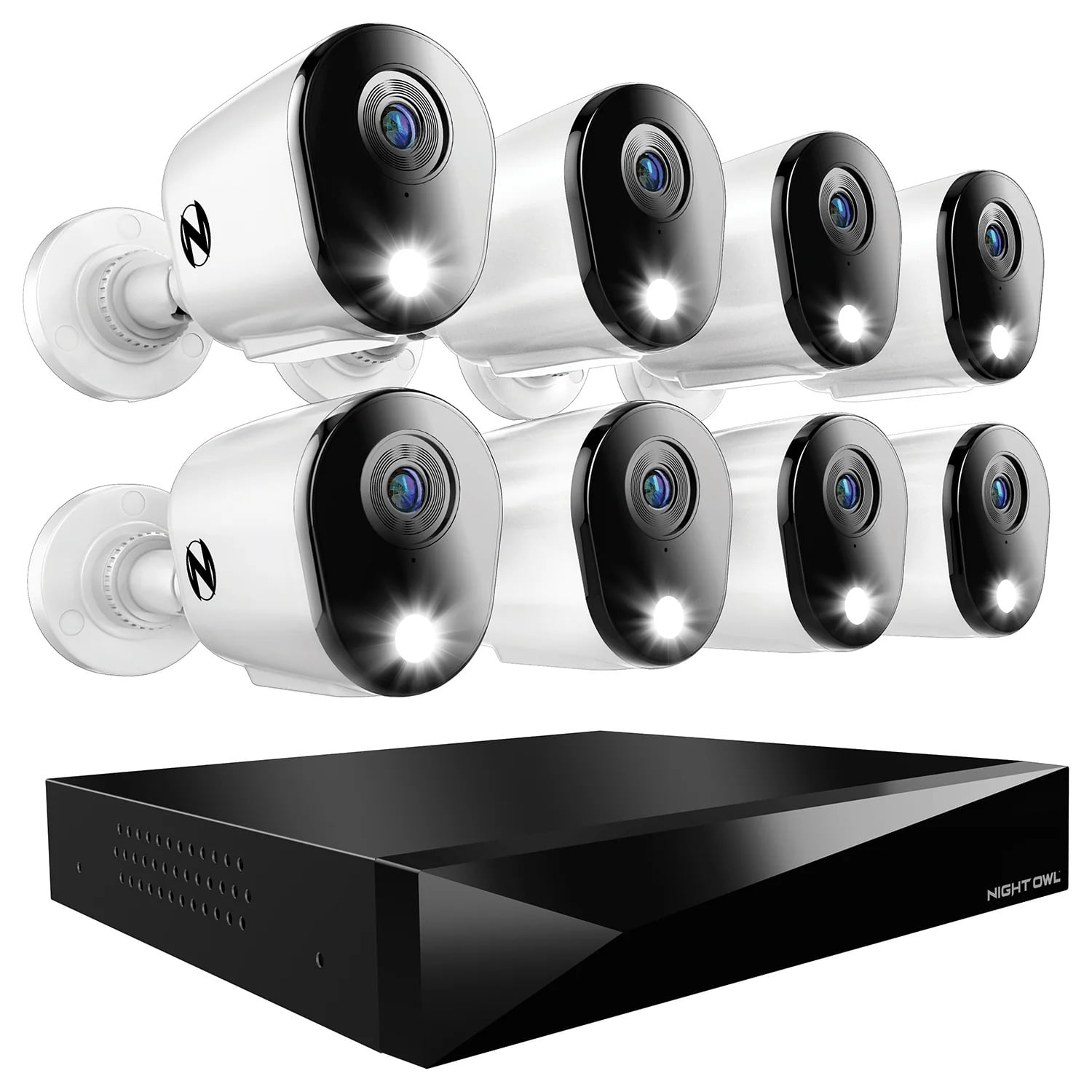 Night Owl 2K DVR Security System with Bluetooth, 2TB Hard Drive, 8