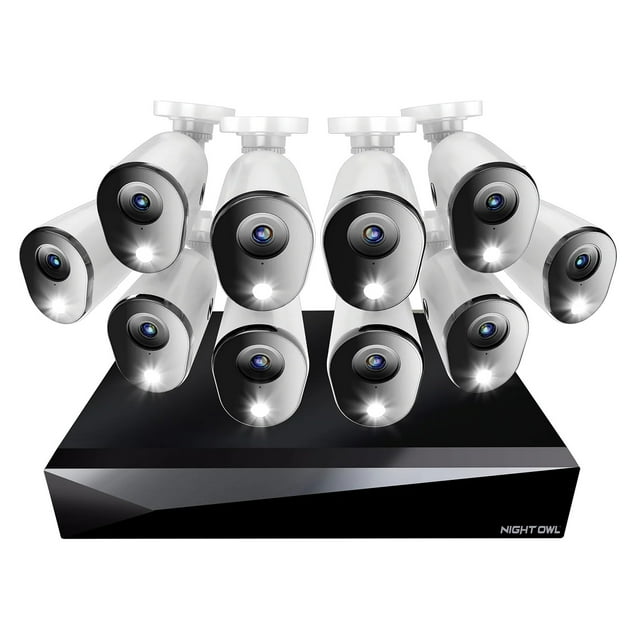 Night Owl 20 Ch DVR Security System, 1TB HDD, 10 Wired 1080p Cameras, 2