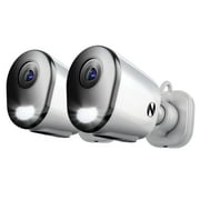Night Owl 2K HD Wi-Fi Deterrence Camera, White, 2 Count