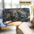 thumbnail image 1 of Night Owl 3D Print My Bag Women PU Leather Wristlet Clutch Cute Purse Custom Wallet Card Holder Design Cartera Hombre, 1 of 7