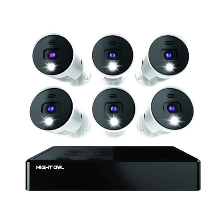 Night Owl 8-Channel Bluetooth Security Camera System, Black