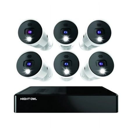 Night Owl 8-Channel Bluetooth Security Camera System, Black