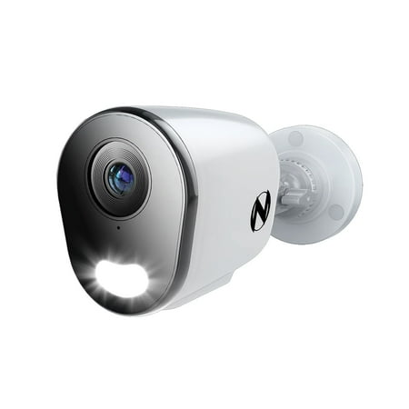 Night Owl - Indoor/Outdoor Add On Wired IP 4K Security Camera with 2-Way Audio - White