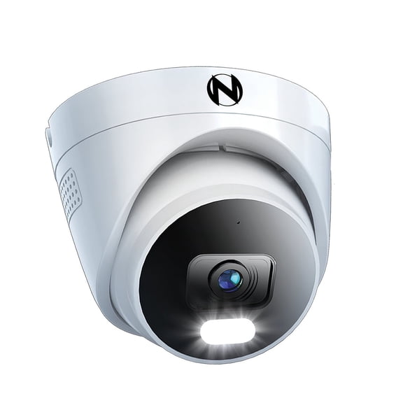 Night Owl Add On Wired IP 4MP Deterrence Dome Camera with 2-Way Audio - White