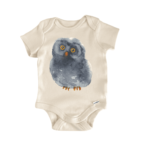 Night Owl Bird Newborn Baby Bodysuit