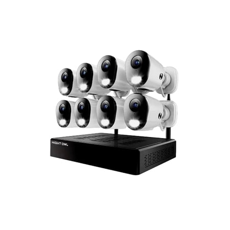 NIGHT OWL CL-BT8WN2-F88L 10 CHANNEL WI-FI NVR WITH 2TB HD, 8 CAMERA 4K HD