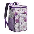 thumbnail image 1 of Night Owl Cartoon Design Backpack Cooler, Leakproof Insulated Cooler Bag, Waterproof Lunch Backpack for Kids, Students, Nature Lovers, 1 of 3