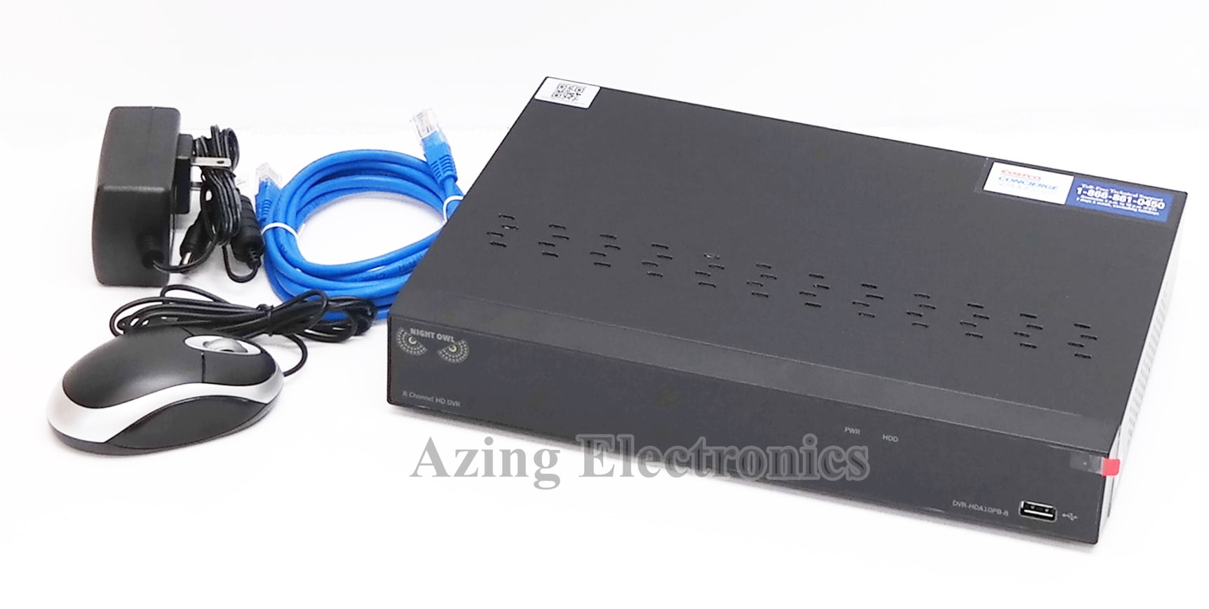 Night Owl DVRHDA10PB81RS 8Ch1080p 1TB HDD Security DVR