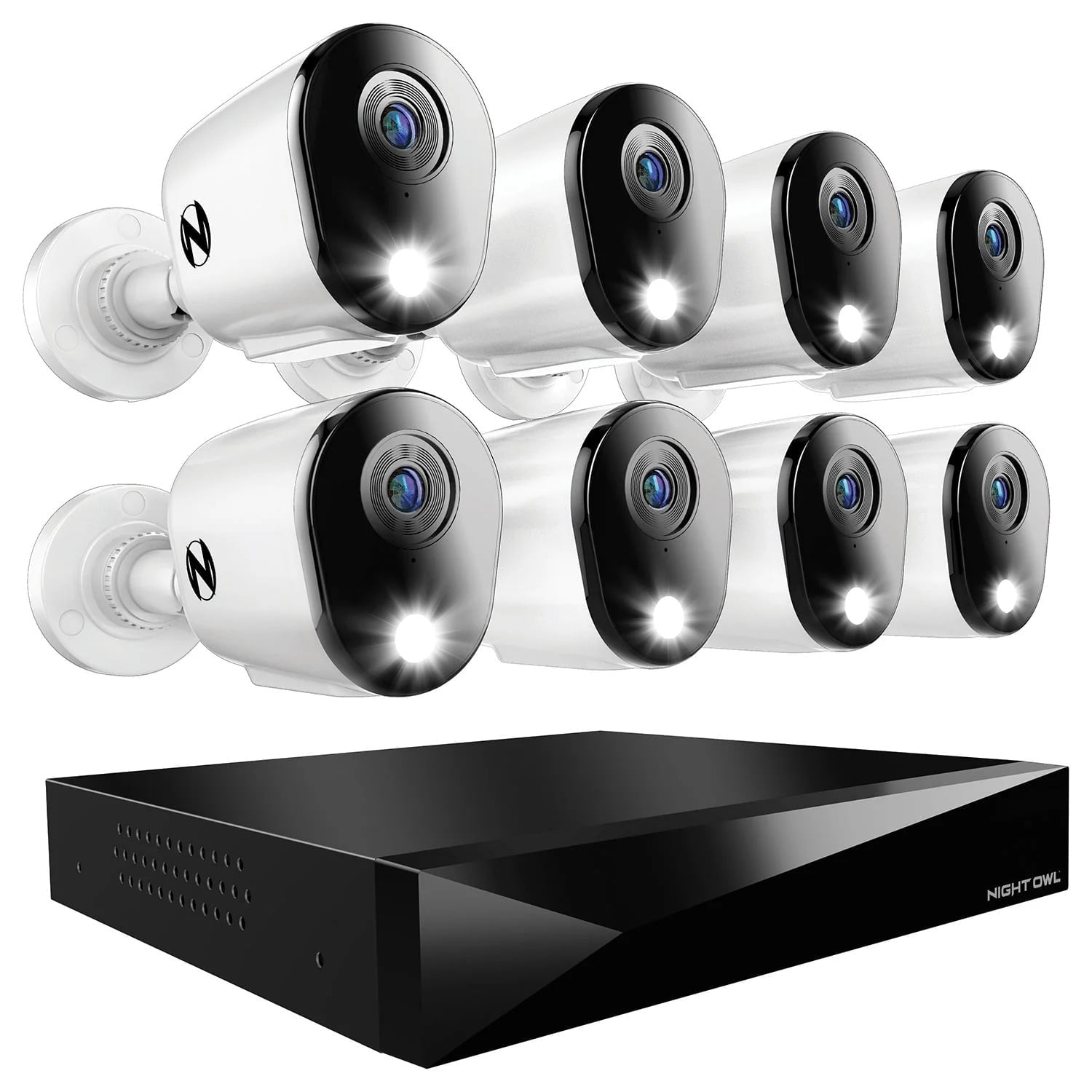 Night Owl 12 Channel DVR Home Security Camera System - 8 Pack