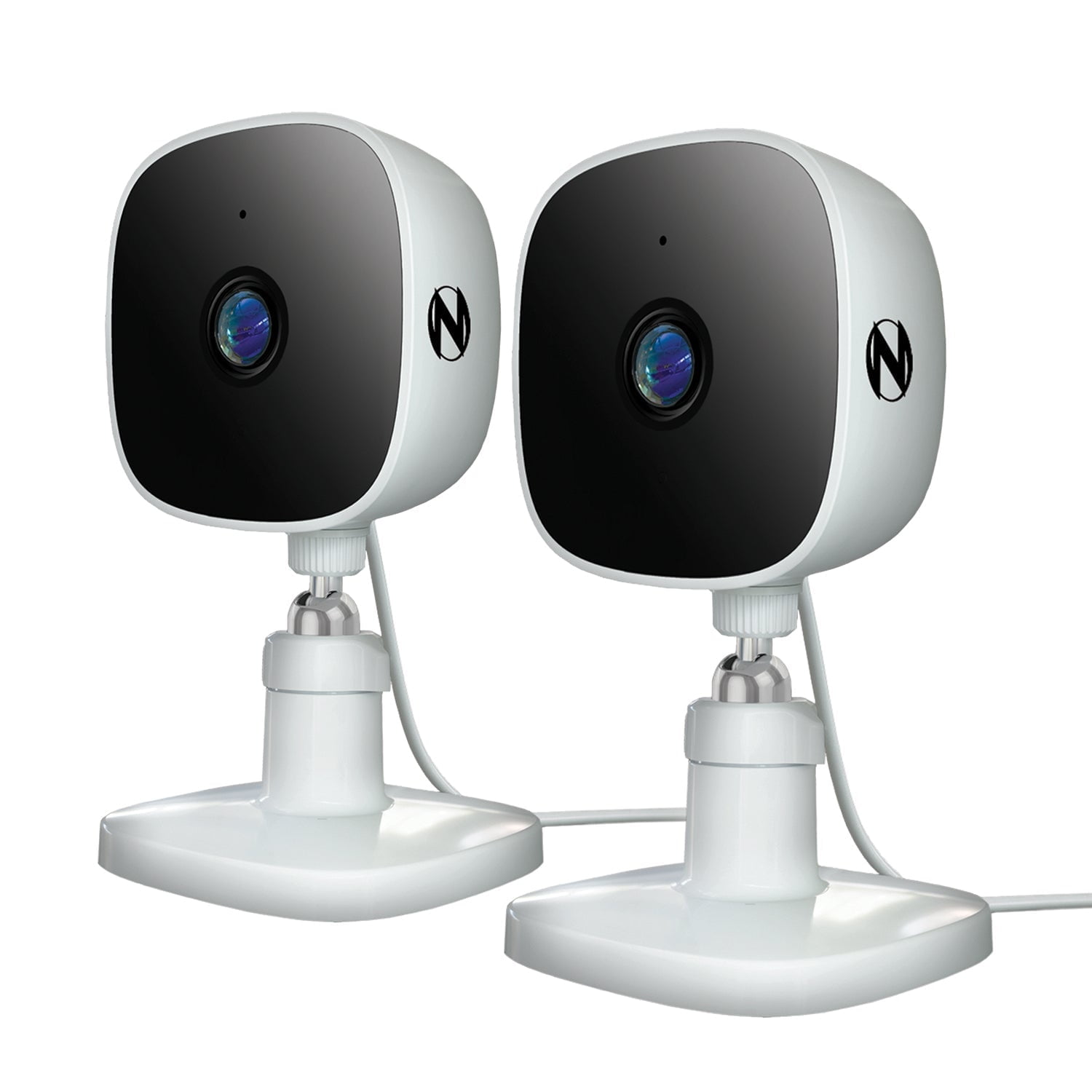 Night Owl Indoor Wi-Fi IP Plug In 1080p Deterrence Camera with 2-Way Audio - 2PK - White