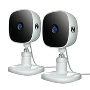 كاميرا ردع داخلية من Night Owl مزودة بمقبس واي فاي بدقة 1080 بكسل مع صوت ثنائي الاتجاه - 2PK - أبيض