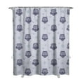 thumbnail image 1 of Night Owl Shower Curtain - Big Eyes Cartoon Owl Pattern Waterproof Quick-Dry Bathroom Curtain 72x84 Inch Machine Washable Polyester with 12 Hooks, 1 of 5
