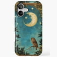 thumbnail image 1 of Night Owl Woodland Trees Moon Universal Phone Case for iPhone 11–17 Pro Max, 1 of 2