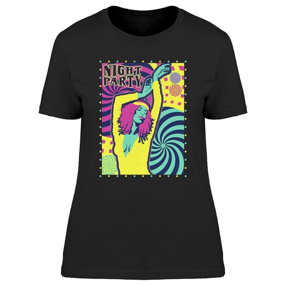 Night Party Design T-Shirt Women -Image by Shutterstock, Female Small