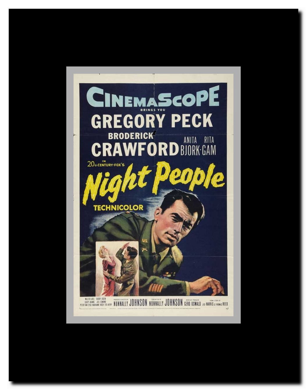 Night People Framed Movie Poster