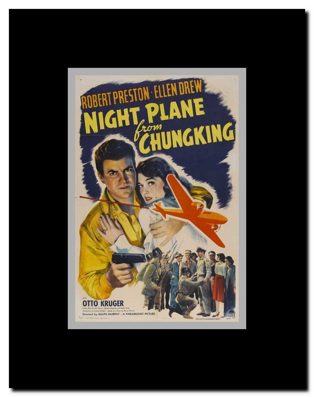 Night Plane from Chungking Framed Movie Poster