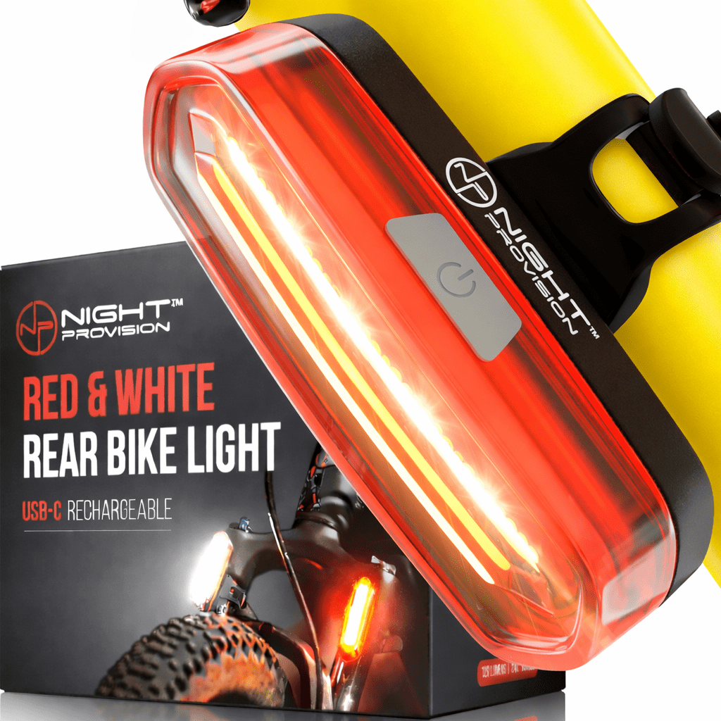 Adjustable Rear Light Night Provision, Rear Bike Light, DUO-120C, USB-C Rechargeable ...