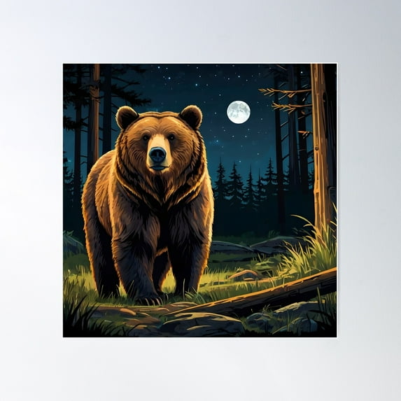 Night Prowler Poster Wall Art, Modern Wall Decor For Living Room Bedroom, 16x24 UNFRAMED