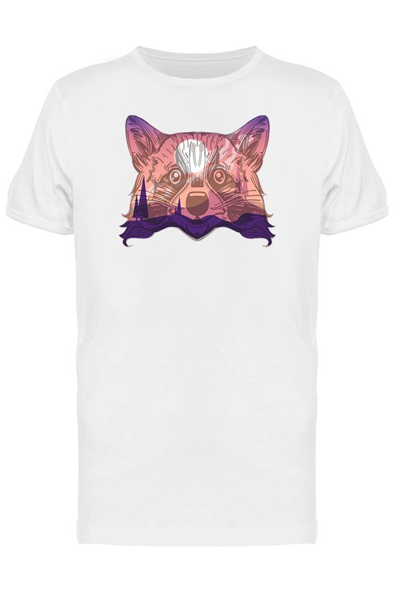 Night Raccoon Landscape Tee Men's -Image by Shutterstock