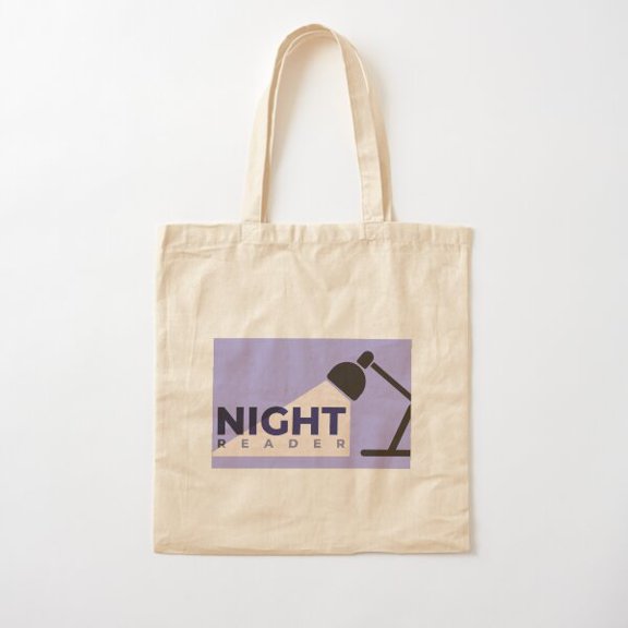 Night Reader For Book Lovers Cotton Tote Bag Canvas Tote Bag, Family Gift For Mother, Her
