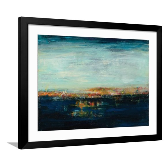 Art.com Night Reflection Art Print by Nikki Dilbeck, Black Frame Wall Art, 40" x 32"