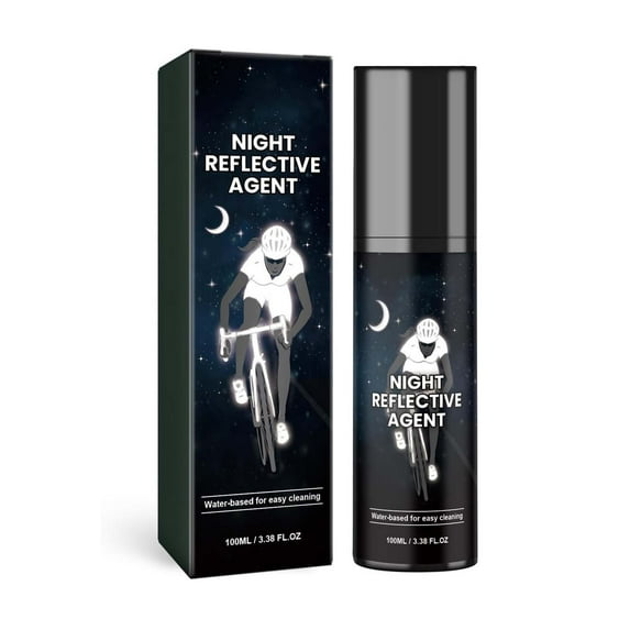 Night Reflective Spray Paint, 100ml Outdoor Reflective Marking for Bikes, Motorcycles, and Skateboards, Glows for Over 12 Hours in the Dark, Solar Charged, Safe for Plastic and Metal Surfaces