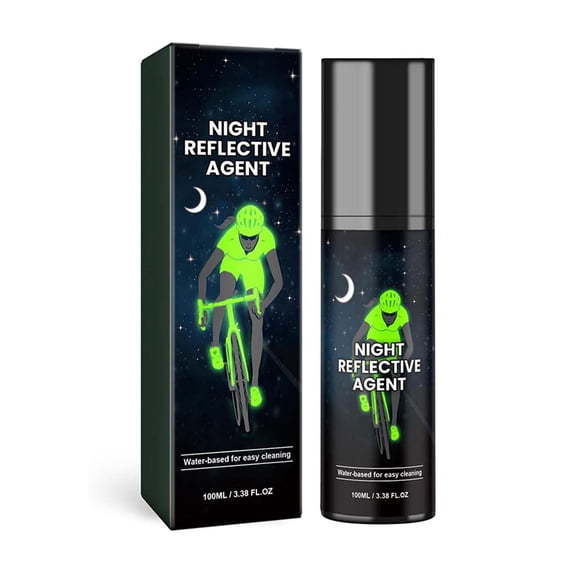 Night Reflective Spray Paint, Super Bright Long Lasting Reflective Marking Paint, 100ml Blue Glow in the Dark Paint for Bikes Motorcycles Outdoor Equipment, Green