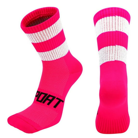 Night Riding Reflective Cycling Socks Unisex Breathable Sports Running Athletic Basketball Socks