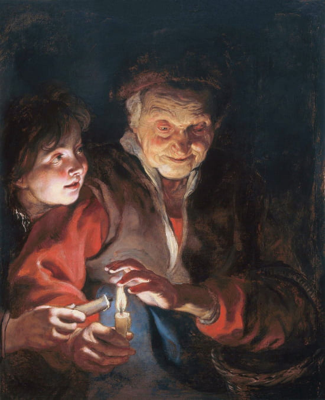 Night Scene Canvas Art - Peter Paul Rubens (18 x 24)