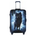 thumbnail image 1 of Night Scene of Wolves Luggage Cover Anti Scratch, Elastic Suitcase Protector Suitcase Covers for Luggage Fits 18-32 Inch Luggage, 1 of 5