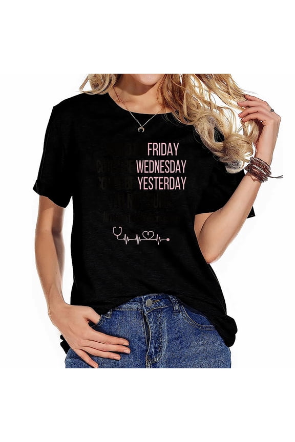 Night Shift Cna Life Certified Nursing Assistant C Women's Short Sleeve Top with Fun Graphic Print, Fashionable & Soft