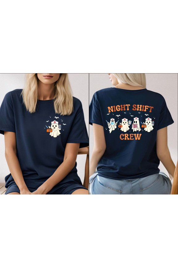 Night Shift Crew Boo Shirt, Night Shift, Nurse Shirt, Nurse Night Shift, Team Night Shift, Nursing Life Shirt, Nurse, Full Size S-5XL