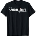 thumbnail image 1 of Night Shift Different Breed Stethoscope Funny Nurse RN RT US T-Shirt, 1 of 5