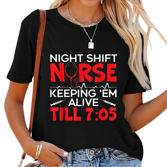 Night Shift Nurse Graveyard Shift Worker Employee T-Shirt