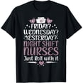 thumbnail image 1 of Night Shift Nurse Night Shift Nurses T-Shirt, 1 of 4