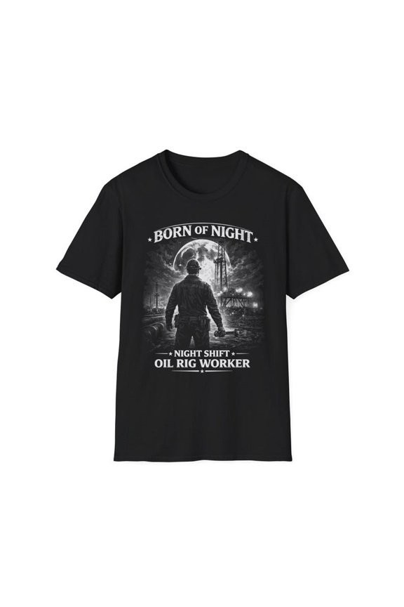 Night Shift Oil Rig Worker T-Shirt | Offshore Drilling Rig Crew Tee