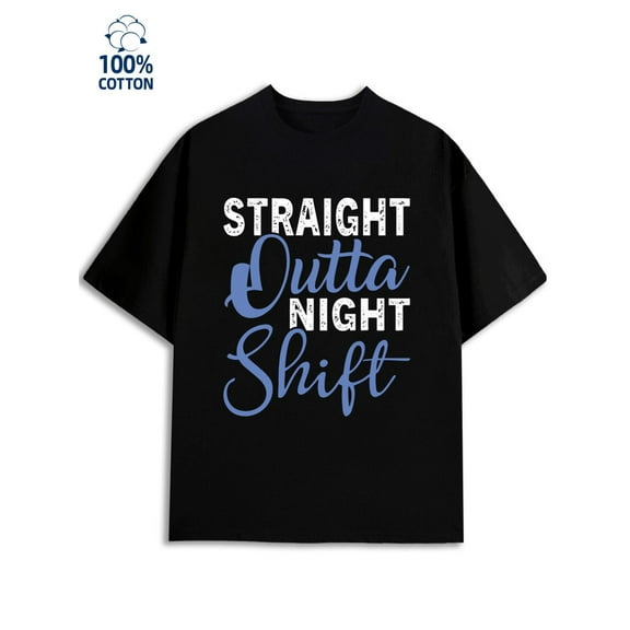 Night Shift Tee men 180G 100% Cotton black Vintage Unisex Shirt Cotton tshirts Basic Unisex Shirt Graphic tshirts Classic Unisex Shirt Graphic tshirts Basic Unisex Shirt Cotton tshirts