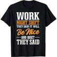 thumbnail image 1 of Night Shift Workers Occupation T-Shirt, 1 of 4