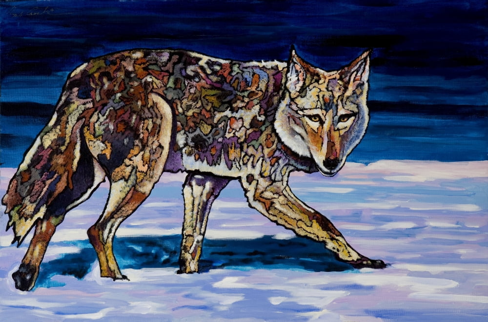 Night Shopping Canvas Art - Bob Coonts (24 x 36)