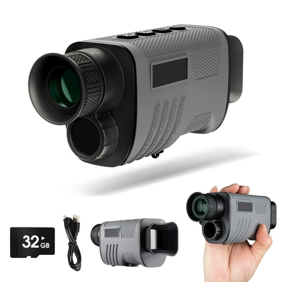 Night Sight Digital Infrared Monocular Telescope For Darkness With 2200mAh Rechargeable Battery Tripod 32 GB SD Card & Card Reader