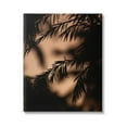 thumbnail image 1 of Night Silhouette Tree Leaves Botanical & Floral Photograph Gallery Wrapped Canvas Print Wall Art, 1 of 7