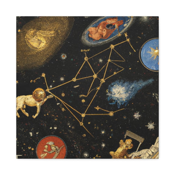 Night Skies Constellations - Canvas