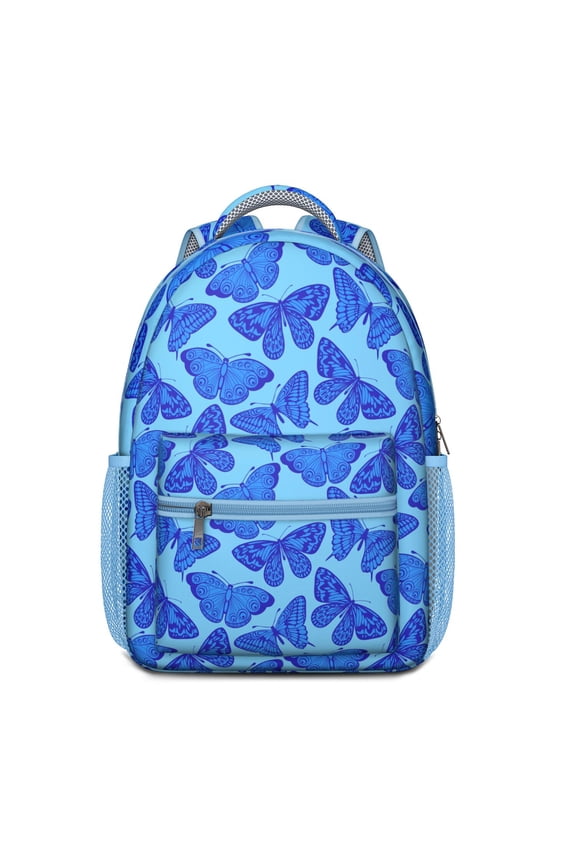 Night Sky Constellation Backpack - Waterproof, Ergonomic Spine Support, Butterfly and Stars Pattern, Stylish for Commuters