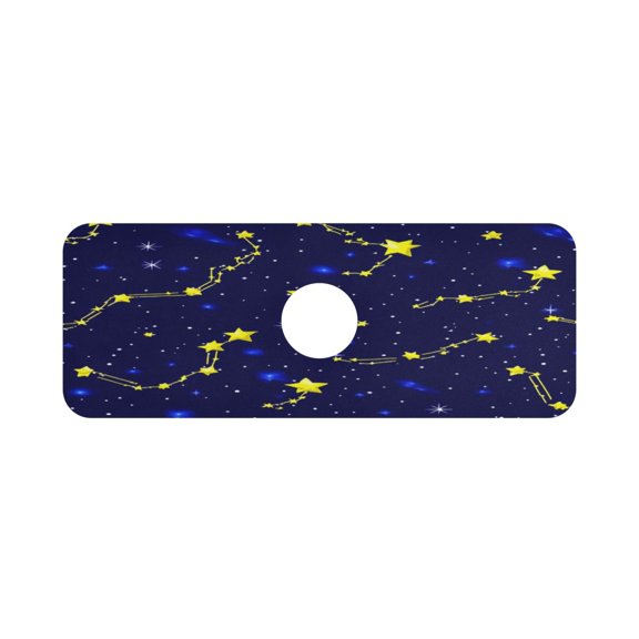 Night Sky Constellations Single Compact Faucet Drying Pad 14.7x5.4in Absorbent Mat for Small Sinks, Vanity Countertops